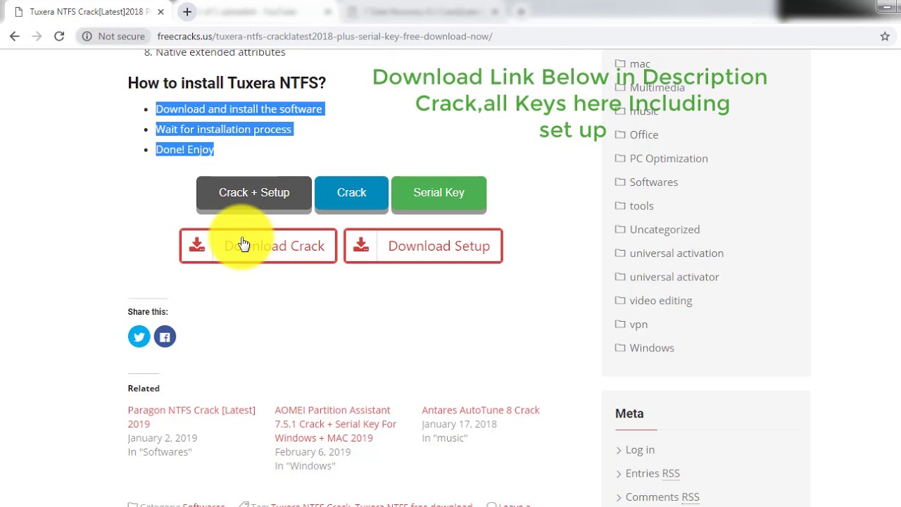 tuxera ntfs product key serial crack